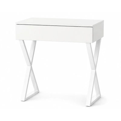 Toaletka / konsola "LENA" biała mat 75cm, białe X